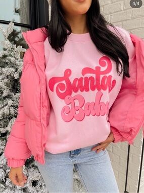 Pink Lily “Santa Baby” crewneck XL